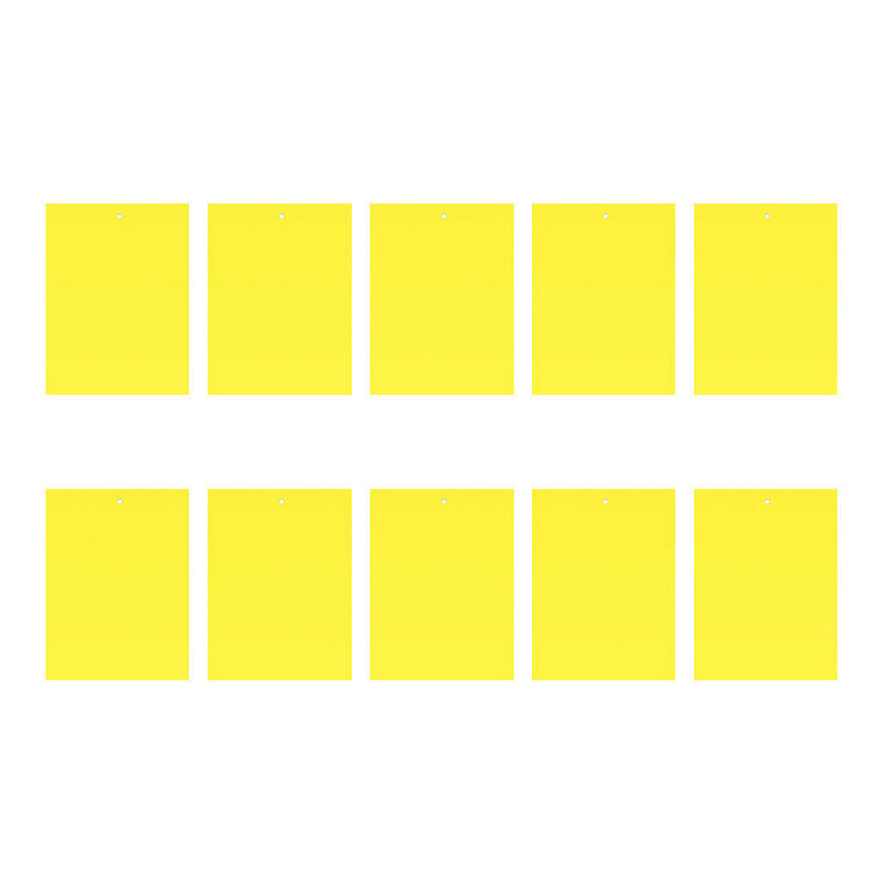 Yellow Sticky Traps 15x10cm for Fungus Gnats Aphids Thrips 10pcs