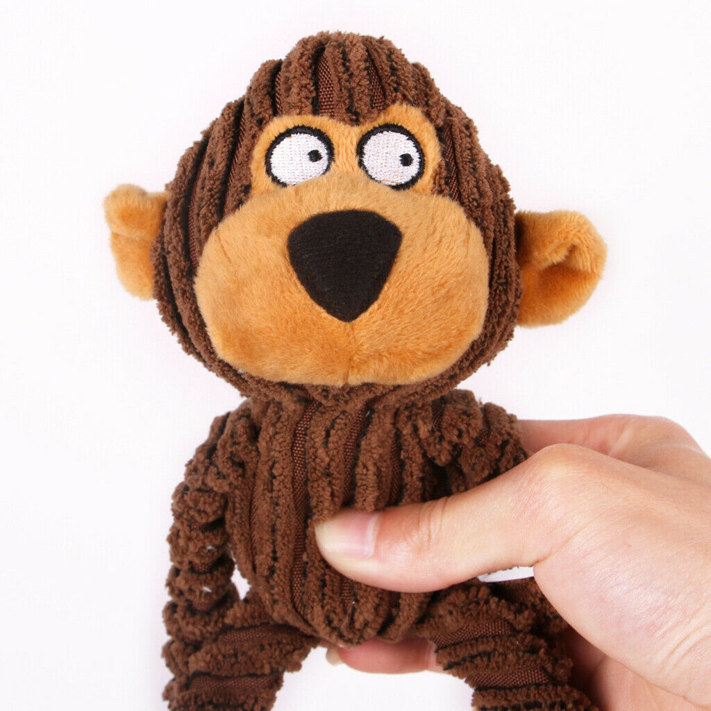 2 Pcs Dog Cartoon Chew Toys, Cute Plush Squeaky Sounds for Puppy Small Dogs