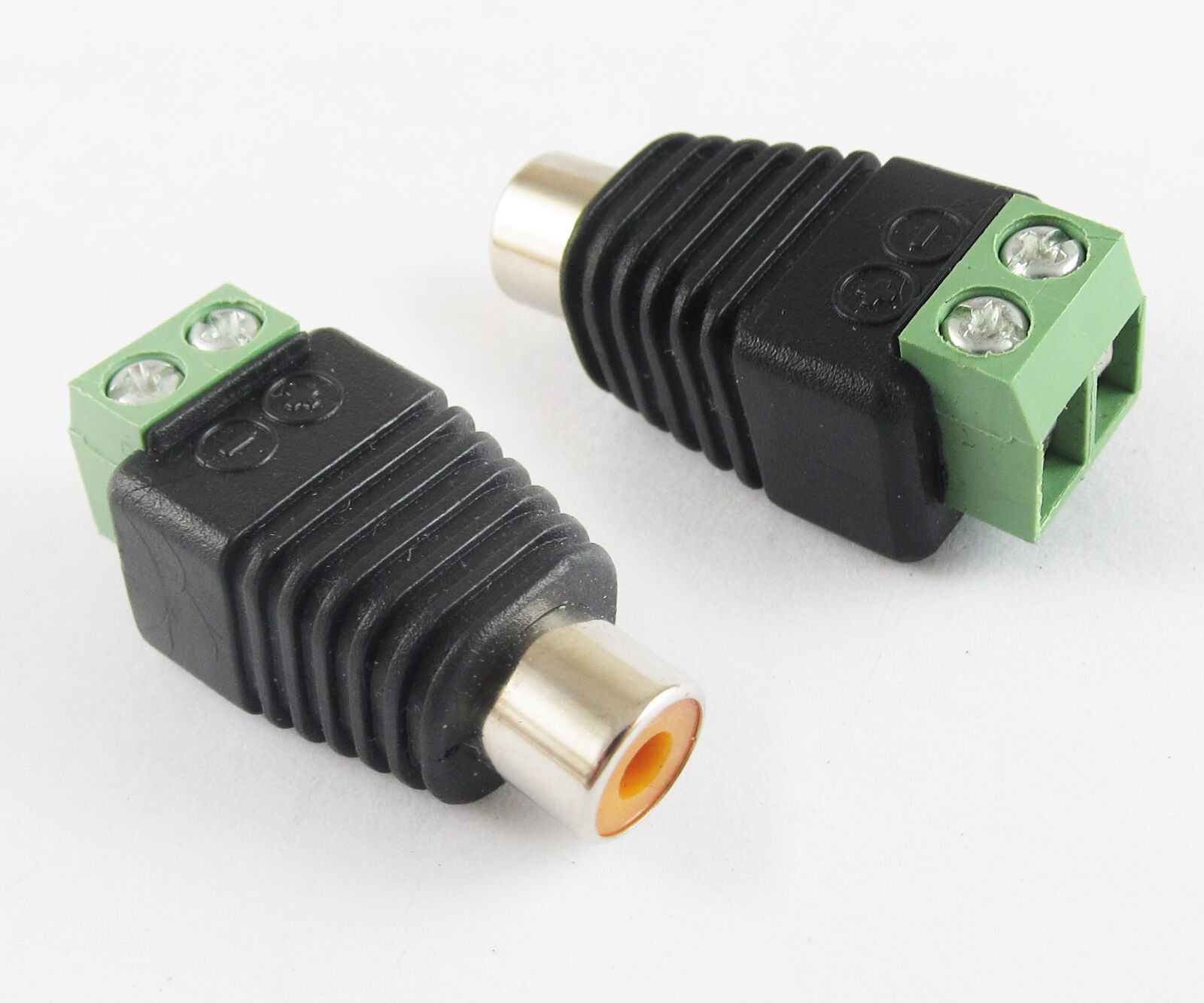 10pcs UTP CCTV CAT5 Phono RCA Female Jack to AV Terminal Screw Balun Connector