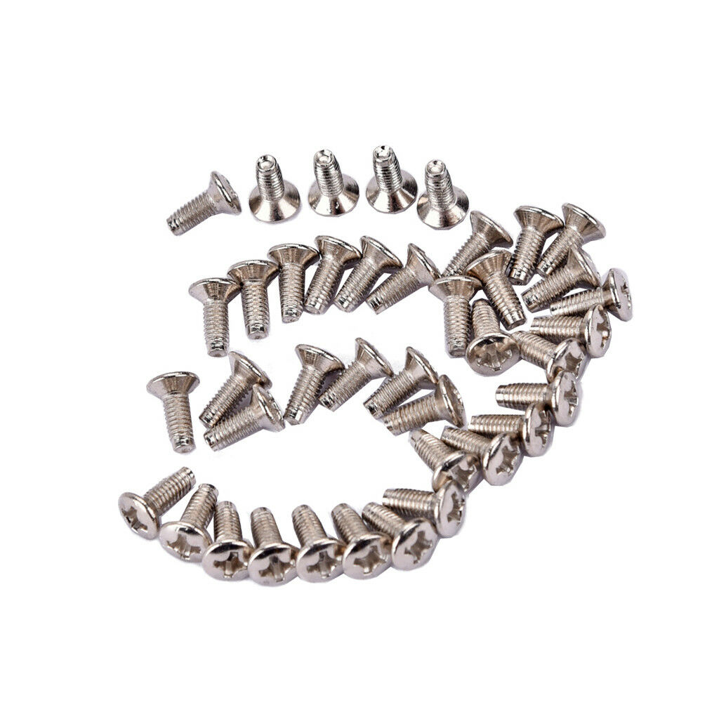 40 Pcs Durable Steel Guitar Screws Replacement for Musical Instrument Parts