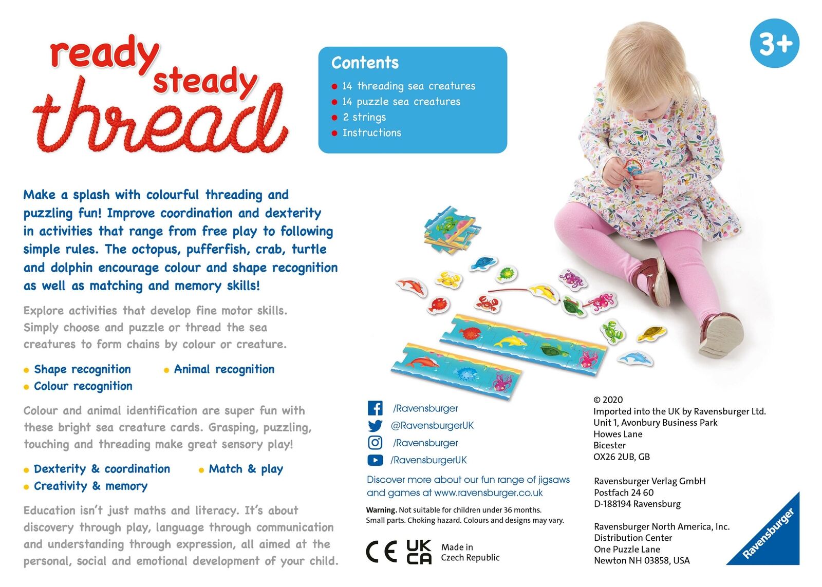 20630 Ravensburger Ready, Steady, Thread Game