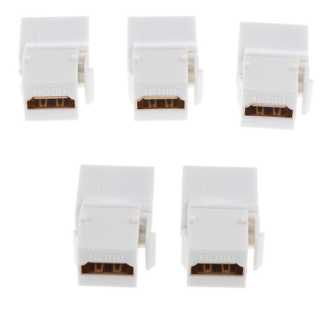 5-Pack HDMI Keystone Jack A Female To A Female Coupler Insert Connector
