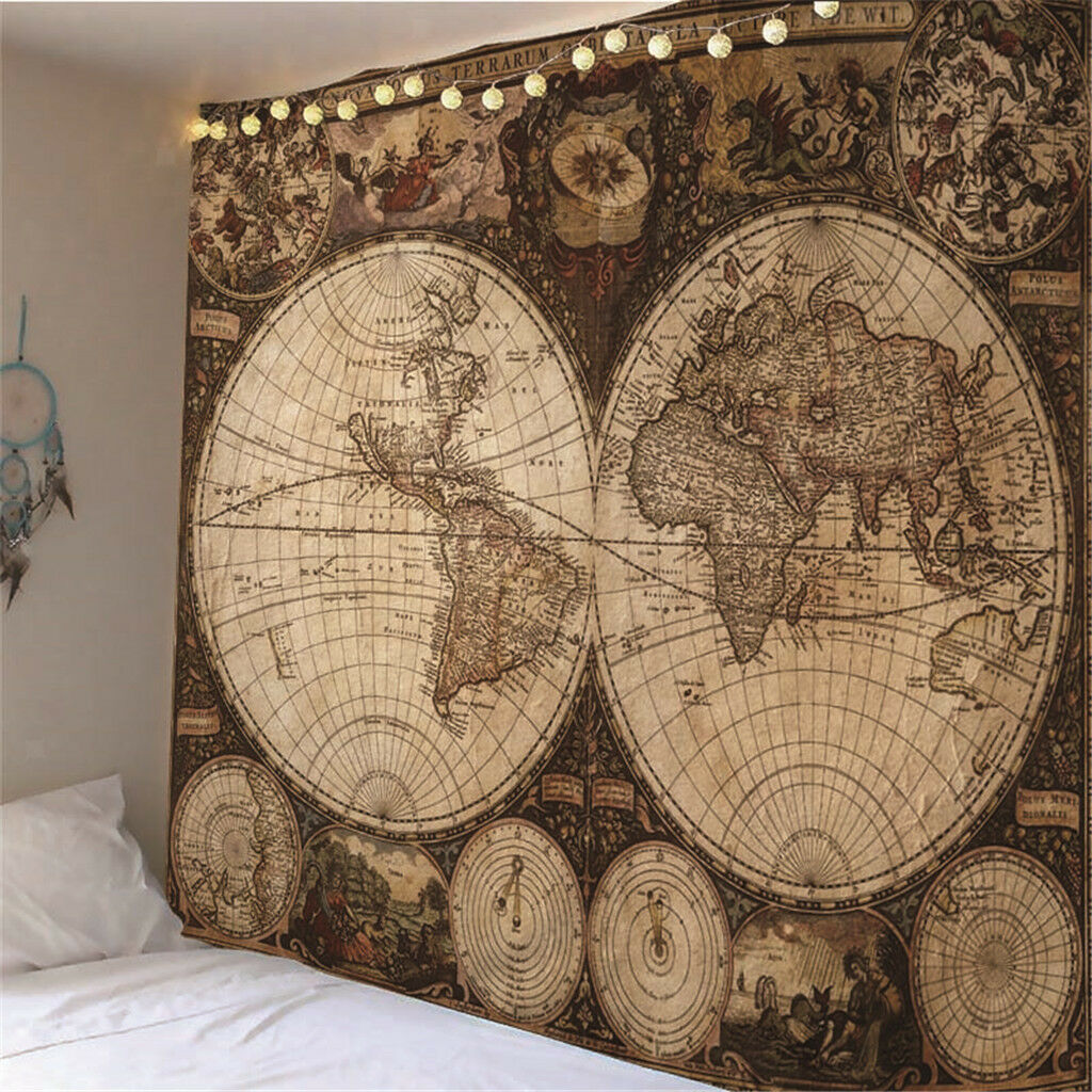 Outer Space Wall Tapestry Wall Hanging Bed Cover Throw Blanket 59x51 Inch #6