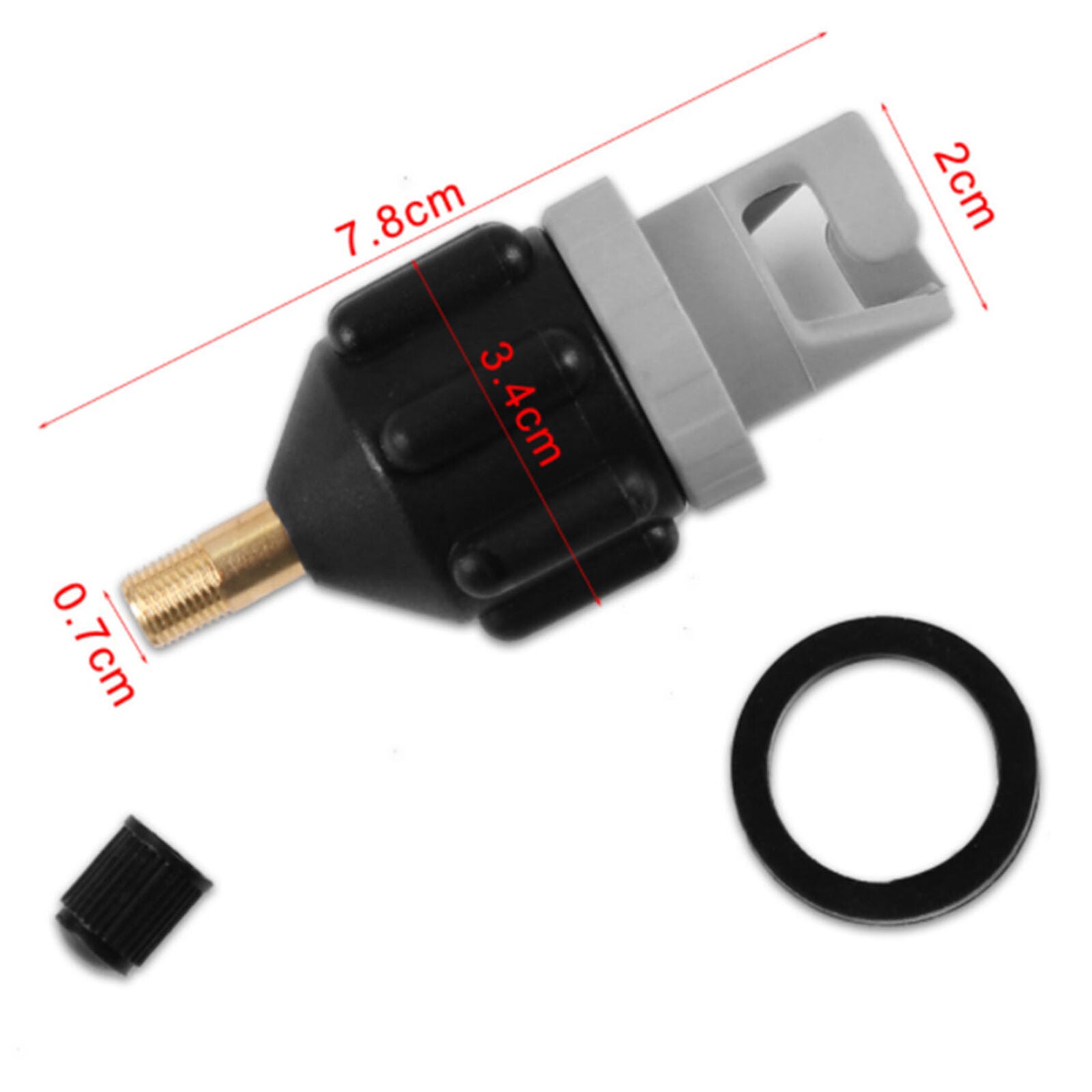 Sup Pump Air Valve Adapter For Inflatable Kayak Canoe Boat Stand Up Paddle Board