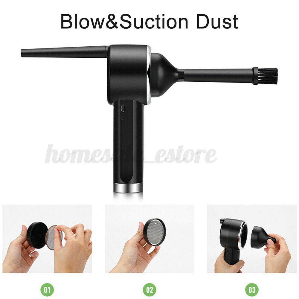 42000RPM Cordless Air Duster For Computer Cleaning Replaces Compressed Spray Gas