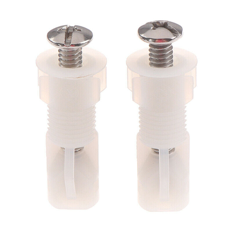 2PCS Toilet Seat Hinges Screws Universal Replacement Toilet Seat Hinge SetJ BU