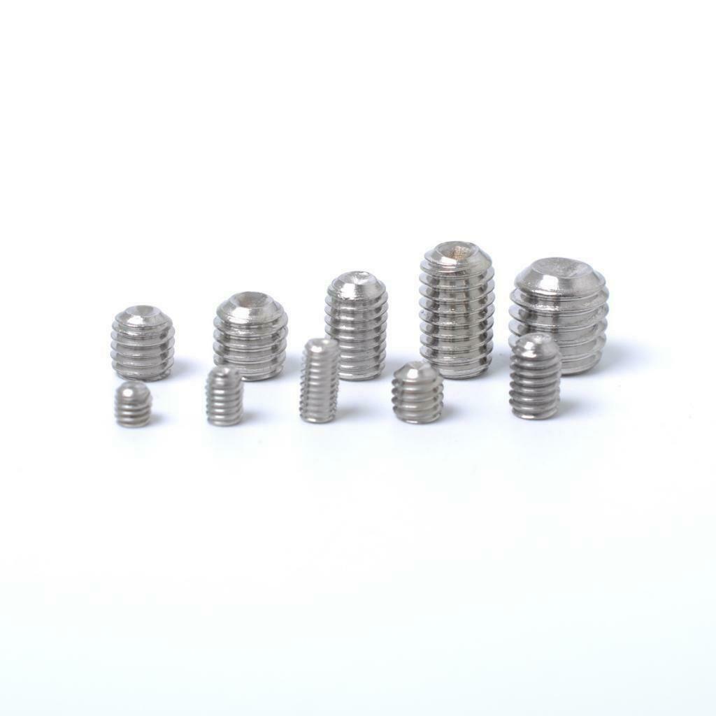 200 Pieces 304 Stainless Steel Hex Allen Head Hexagon Socket Screws Nuts Kit