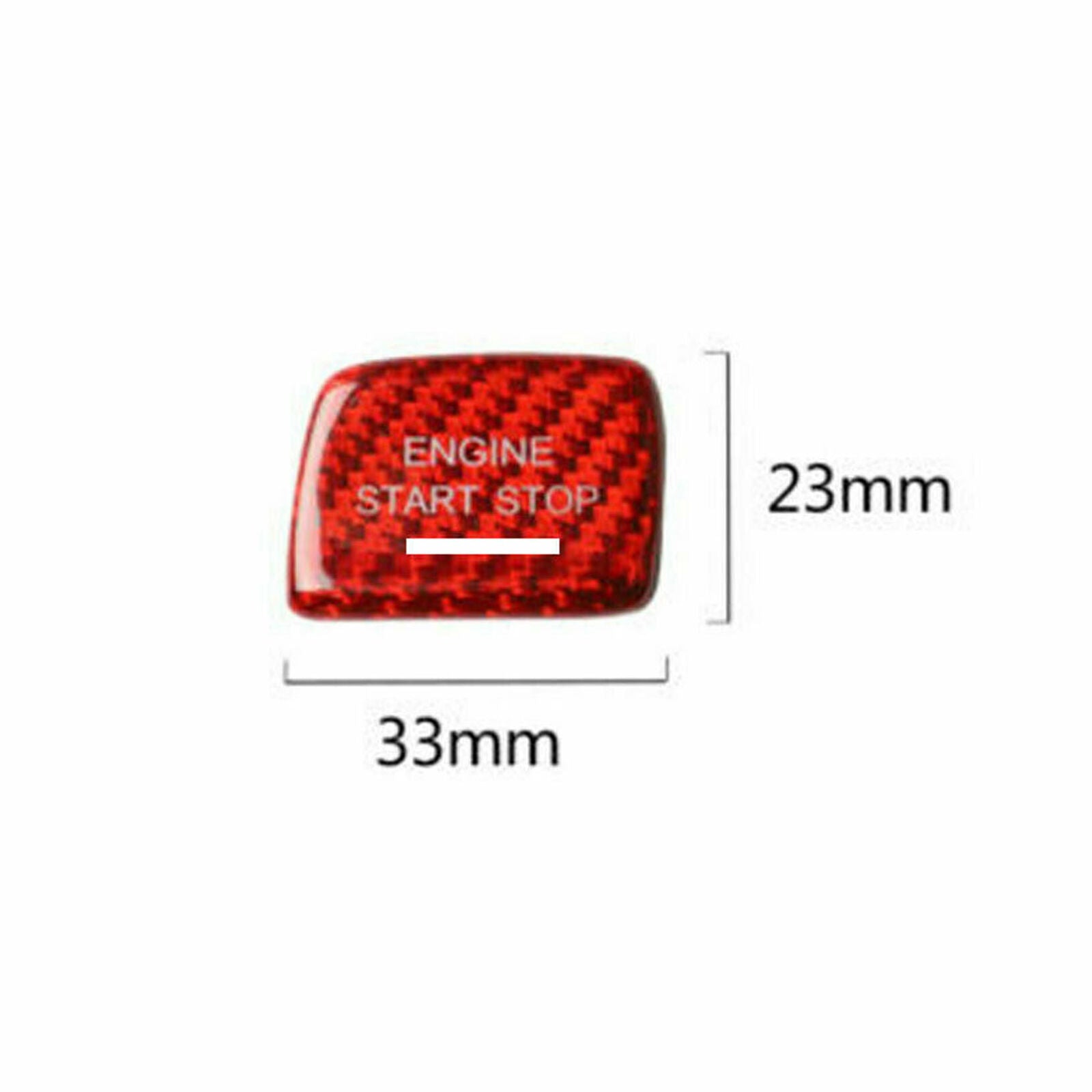 Carbon Fiber Engine Start Stop Button Cover Trim fit for Chevrolet Camaro 16-20