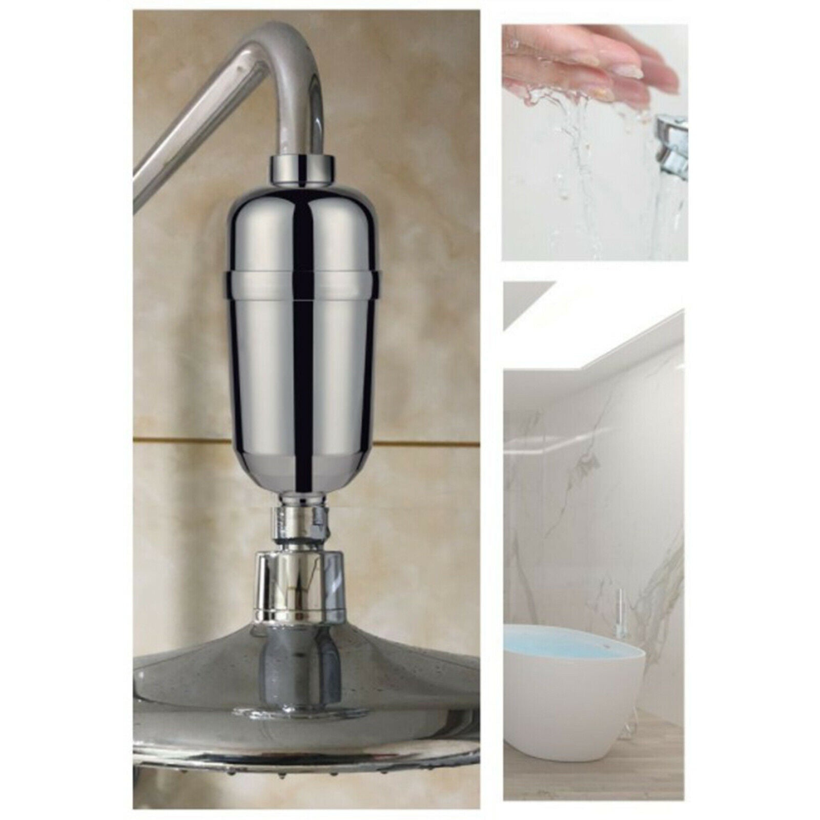 High Output Water-saving Bathroom Shower Head Filter for Chlorine Hard Water