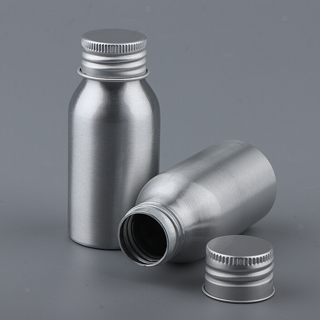 Reusable 40mL Empty Cosmetics Aluminum Bottles - Leak Proof & UV Protection -