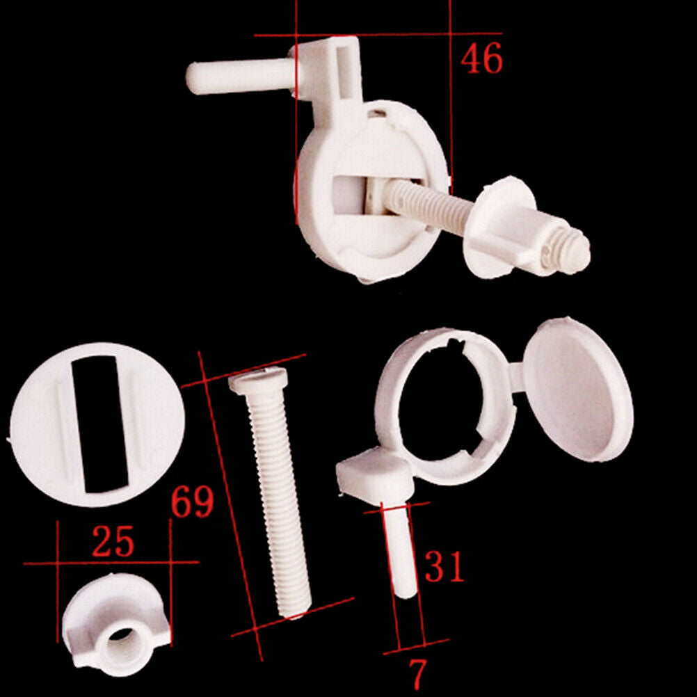 2pcs Plastic Toilet Seat Screws Fixings Fit Toilet Seats Hinges Repair To.l8