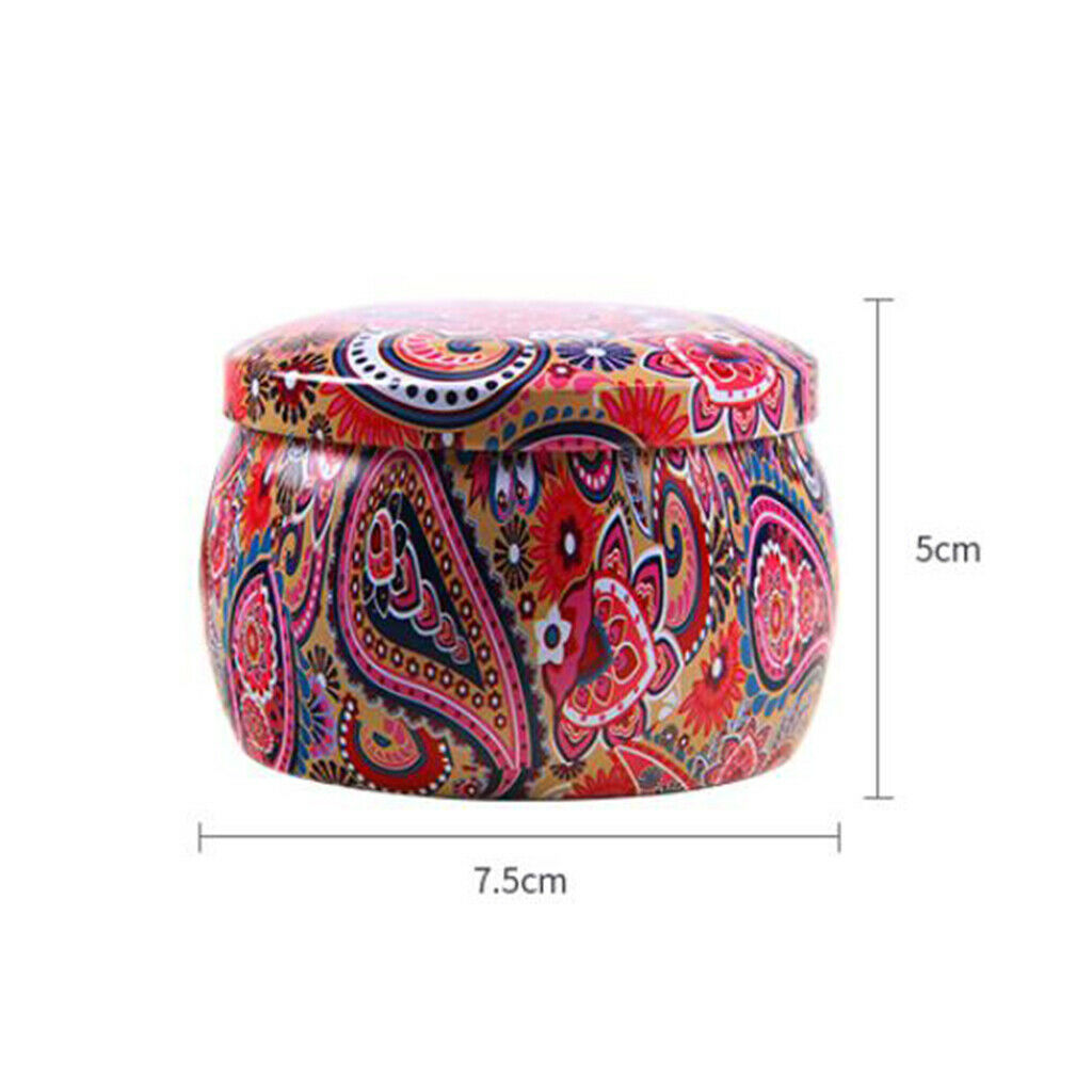 2x Decorative Sugar Bowl Tinplate Kitchen Accessory Storage Box