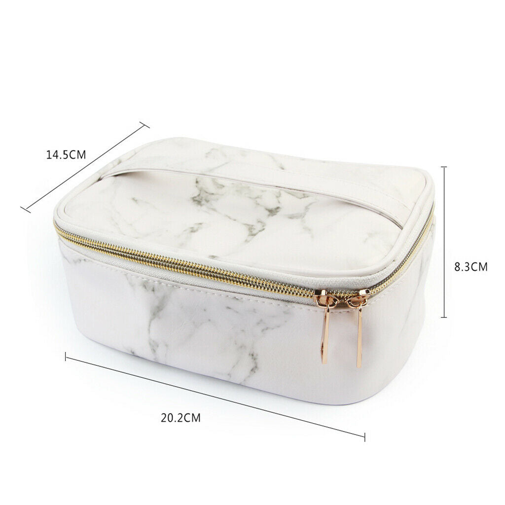 Travel PU Makeup Cosmetic Storage Bag Multi-Function Toiletry Case Organizer