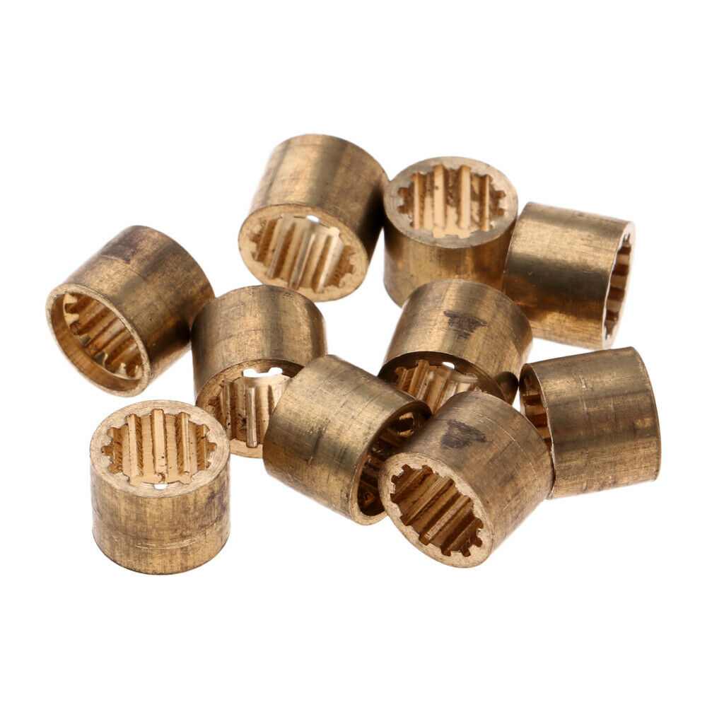 Pack of 10pcs Brass Snooker Pool Cue Ferrules Cue Tips Billiards Accessories