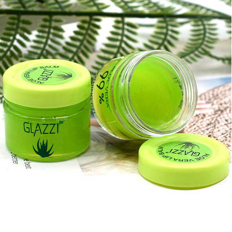 New Lip Balm Plump Lip Aloe Vera 99% Lip Care Dryness Soothing Gel Hydrat.l8