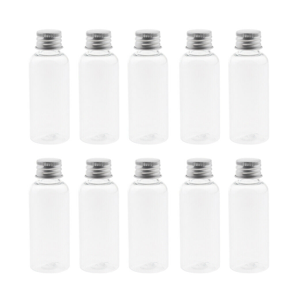 20 Pieces 50 ml/1.76 oz Clear Plastic Travel Bottles with Lid - Leakproof -