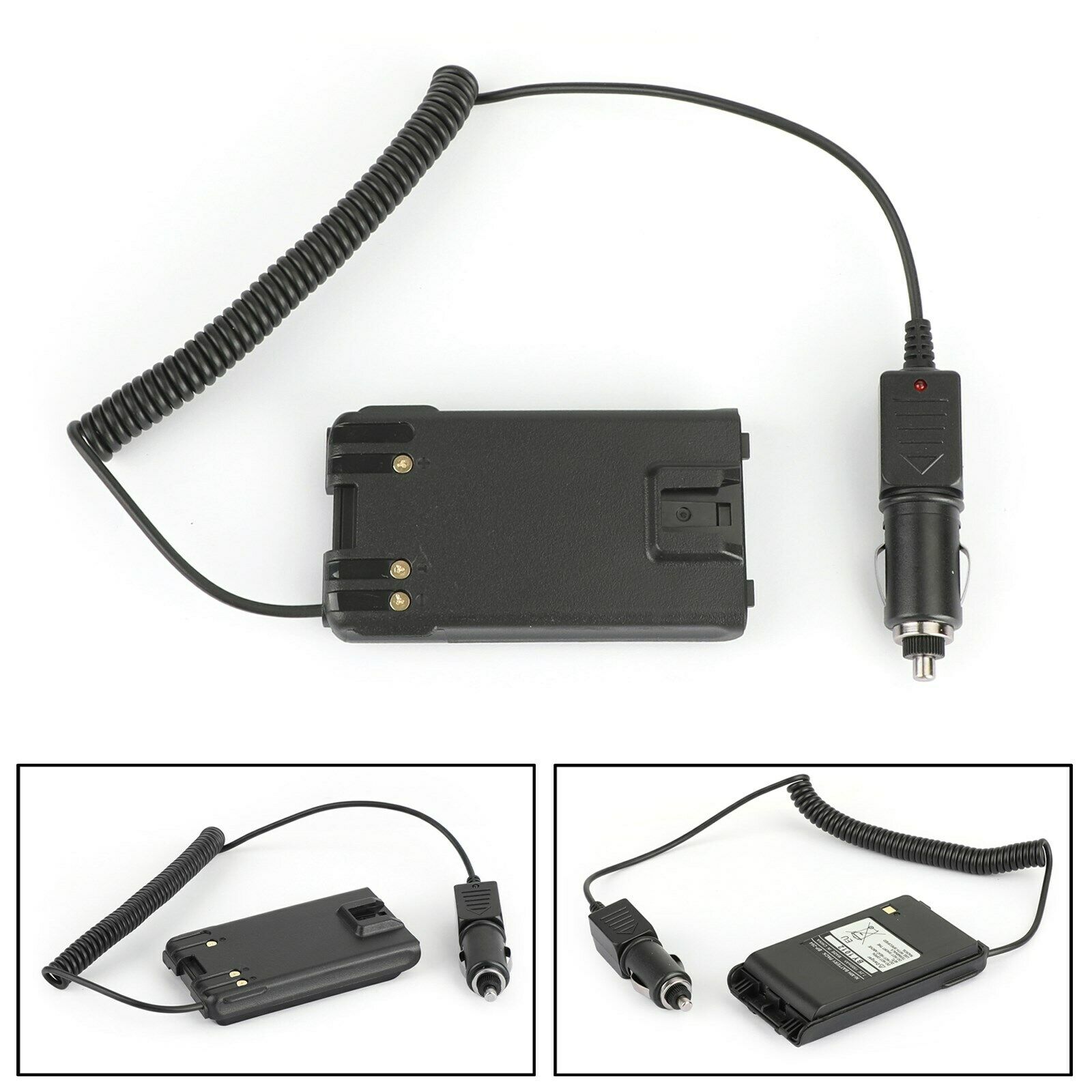 Two Way Radio Battery Eliminator Car Charger Fit for Icom ICV80 V80E F4008 T70E