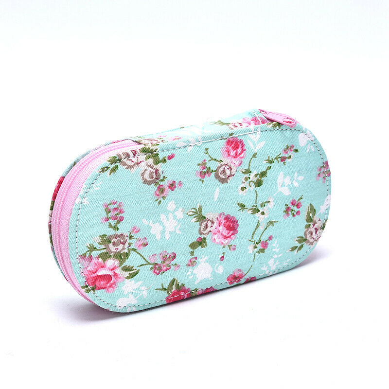 Portable Travel Sewing Kits Box Multicolor Needle Thread Pin Scissors Sew.l8