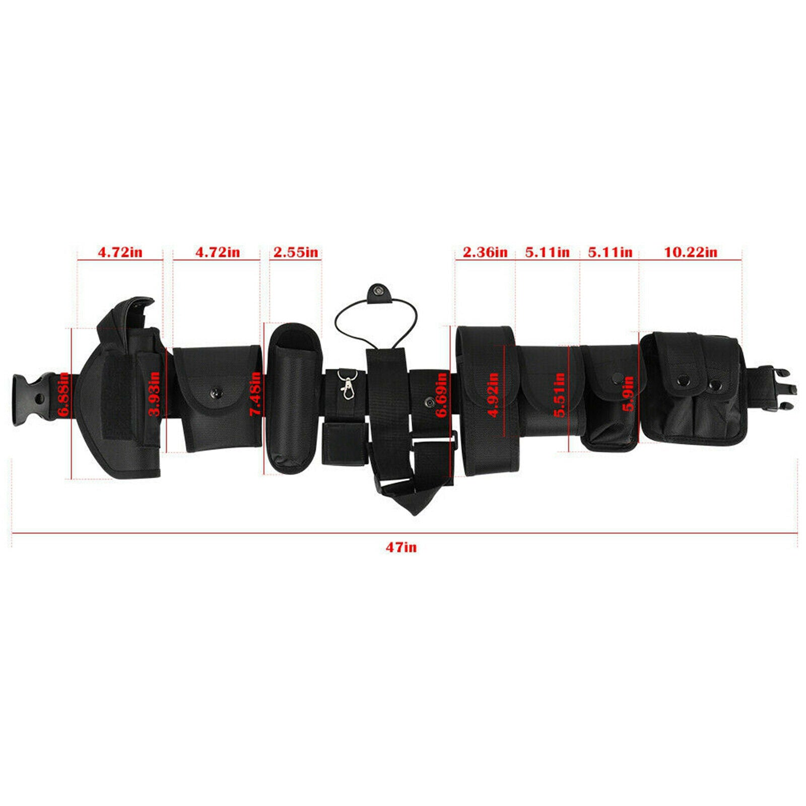 Security Guard Duty Belt Belly Band Training Polices Guard Utility Kit