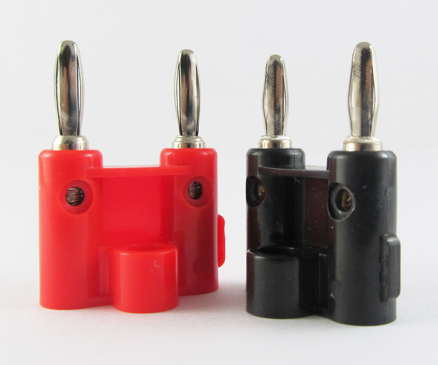 16pcs Screw Type Dual Banana Plug Speaker Adapter Connector 436B\R