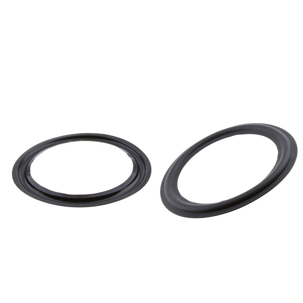 Prettyia 2x 10" 245mm Speaker Surround Rubber Woofer Edge Audio Replacement