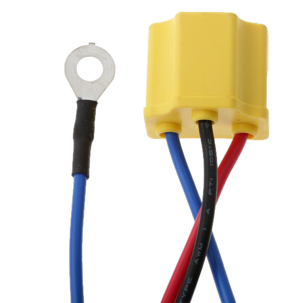 H4 Headlight Headlamps Lights Bulb Relay Wiring Harness Socket Plug Wire Kit