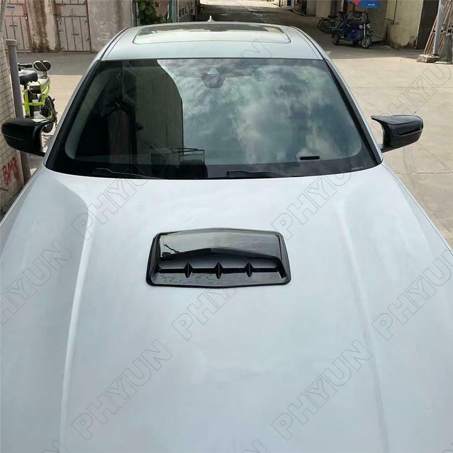 Car Decorative Air Flow Intake Hood Vent Cover Carbon Fiber Style Trim Universal