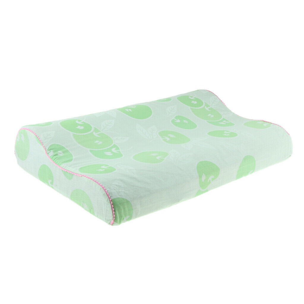 Wave Cervical Pillow Neck Support Cushion Massage Bolster for Sleeping Green