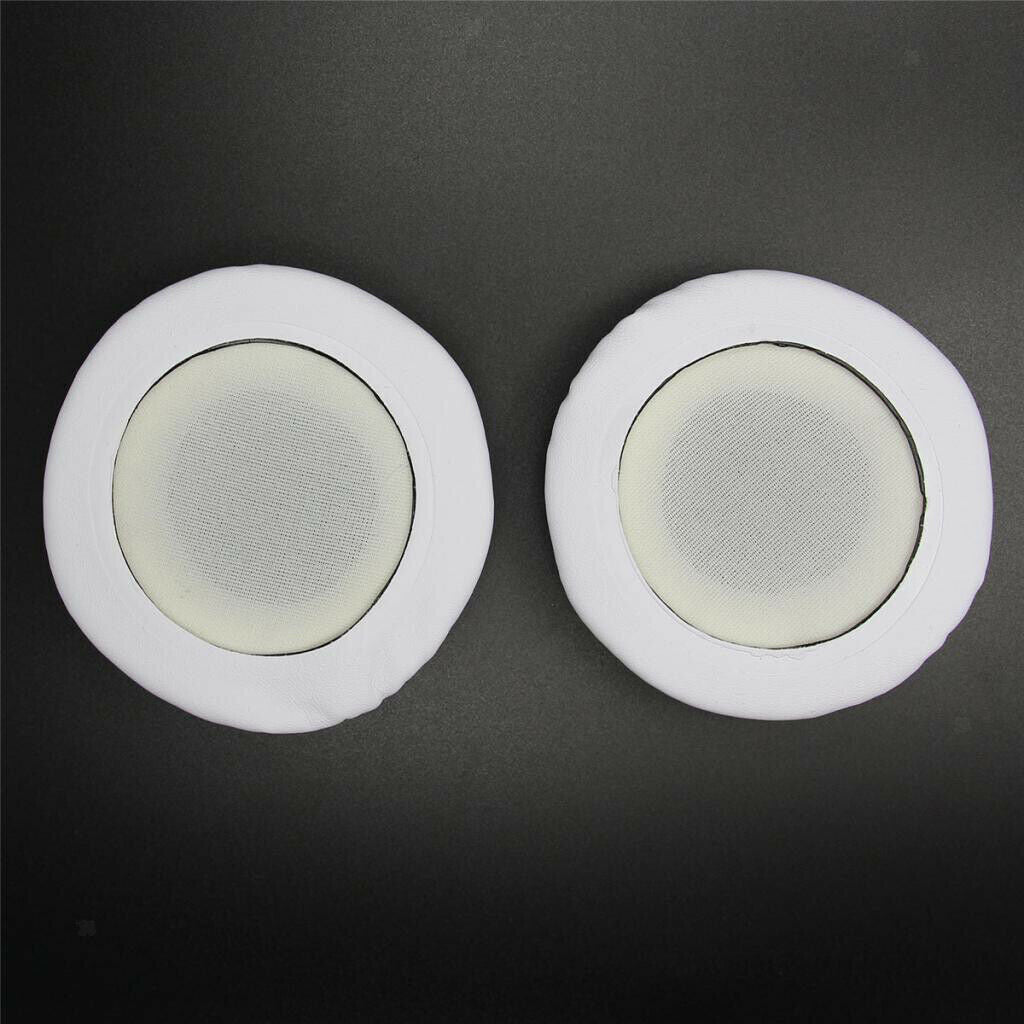 1 Pair Ear Pads Cushions Replacement Repair for 80mm Headphone White