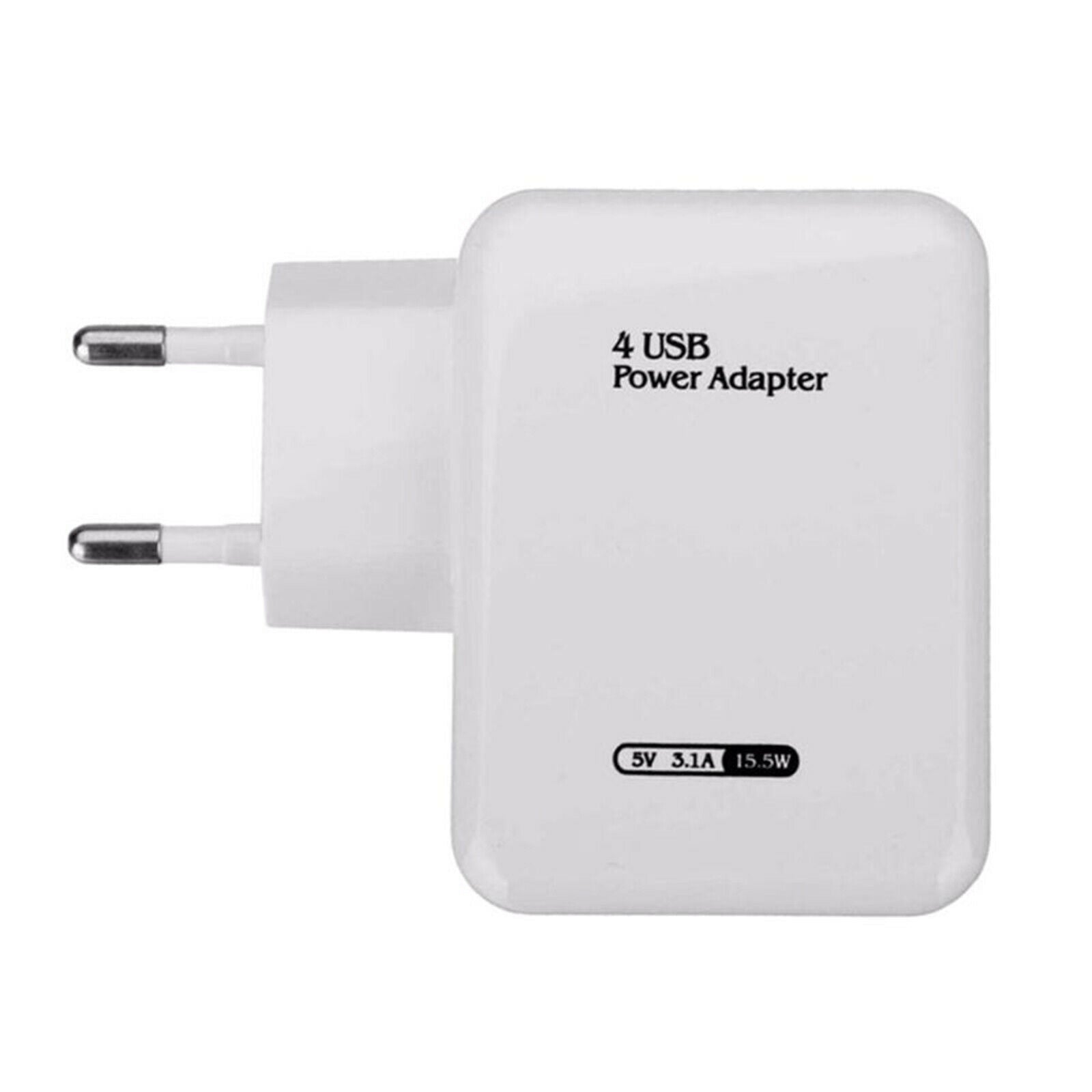 4 USB Port Fast Charger Wall Wall Plug Travel Power Adapter Charging EU Plug