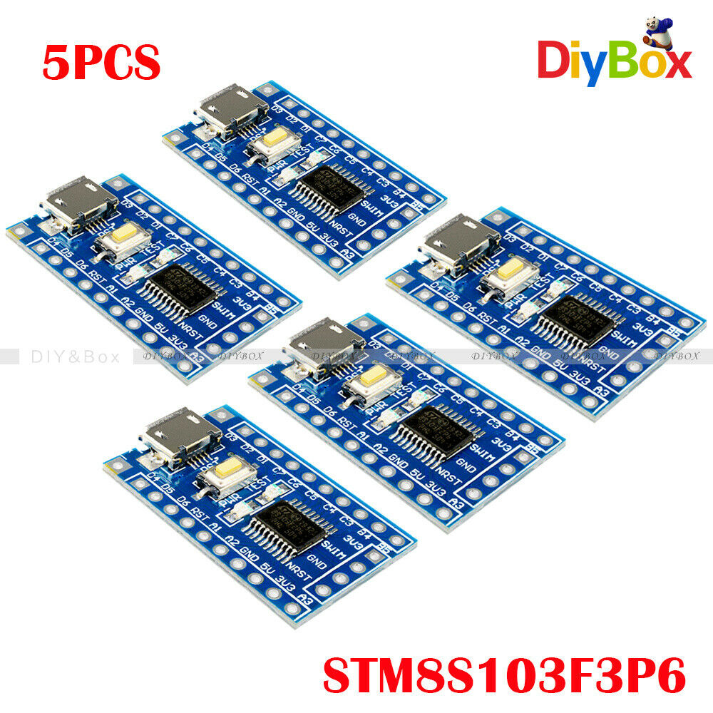 [5PCS] ARM STM8S103F3P6 STM8 Minimum System Development Board Module For Arduino