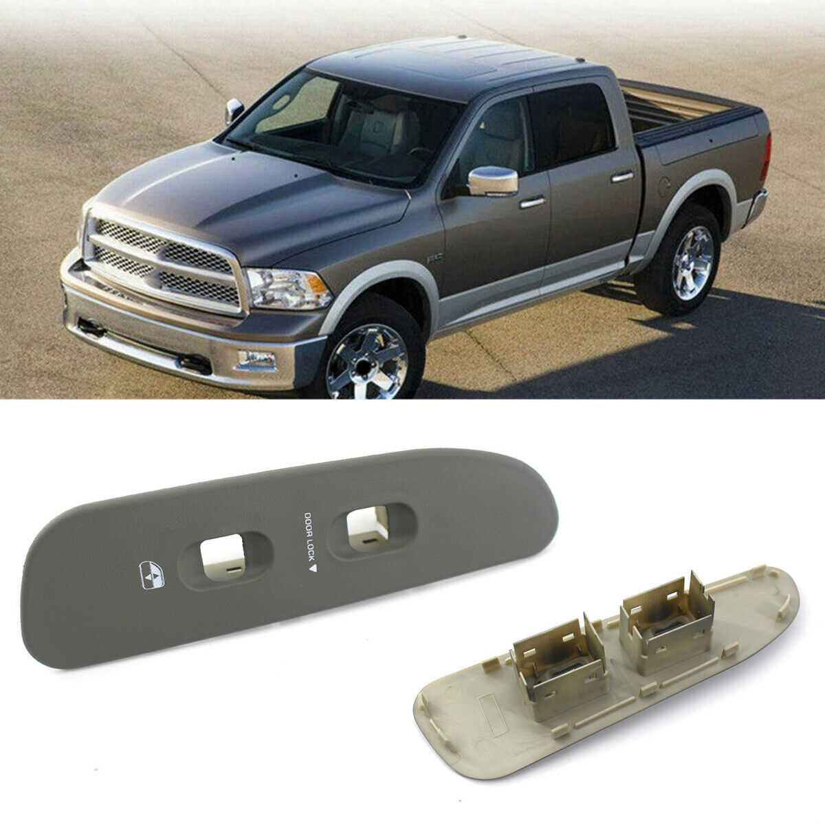 9.13"×2.8" Switch Control Panel For 2002-2005 Dodge Ram 2500/3500 Truck Crew Cab