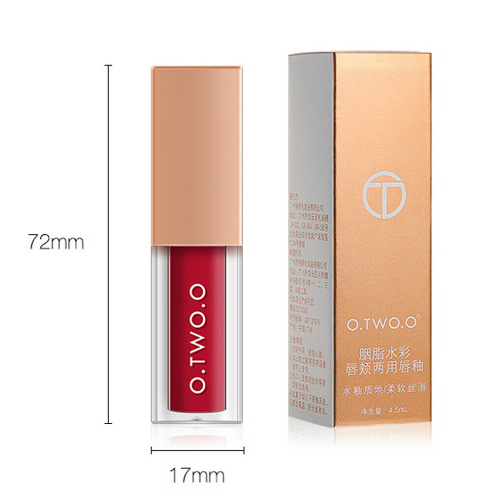 Smooth Makeup Liquid Lipstick Velvet Light Long Lasting Lip Gloss Rose Red