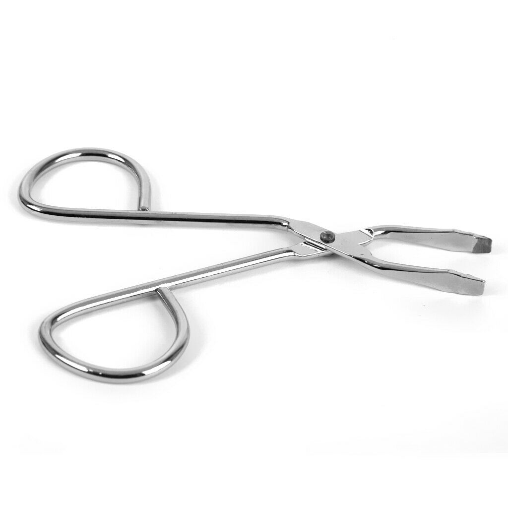 2pcs Eyebrow Scissors Shaped Tweezers with Curved Tips and Handles for Facial