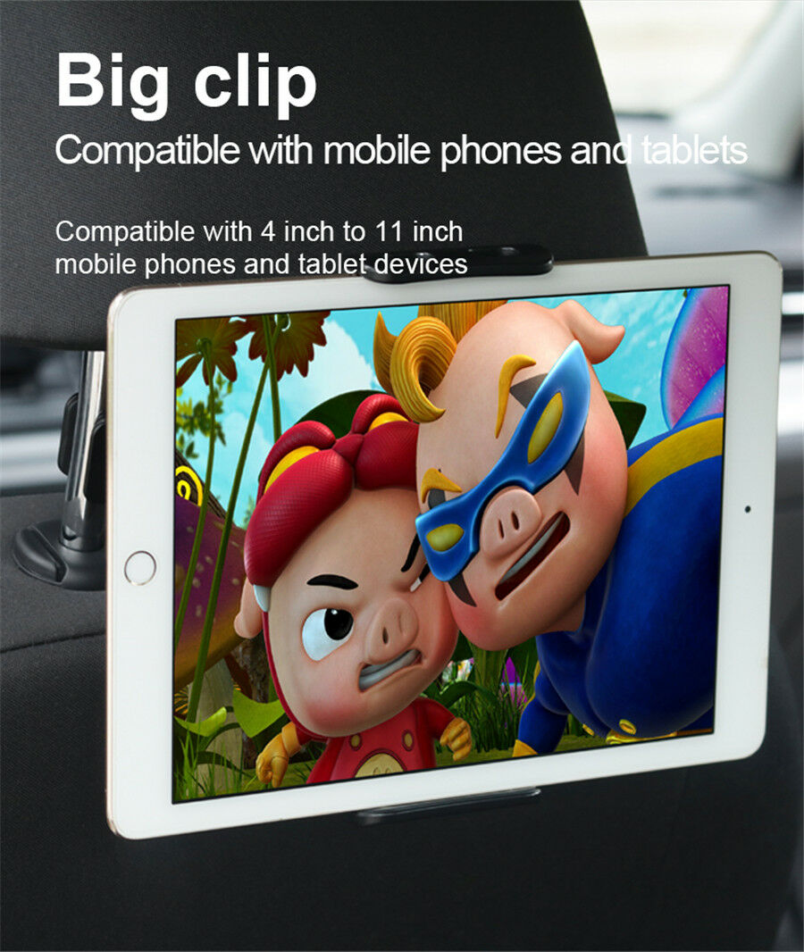 Back Seat Car Phone Holder 4-11.5inch Extendable Car Phone Holder Tablet Mobile