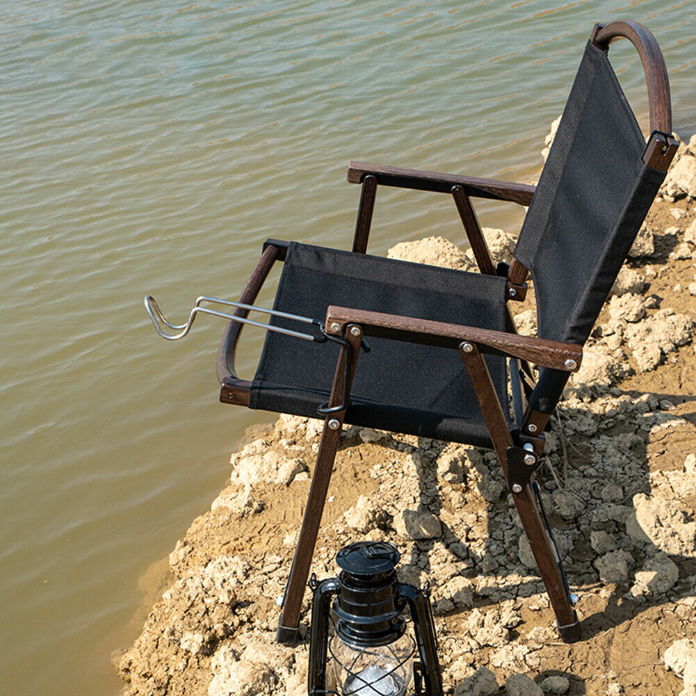 Outdoor Aluminum Alloy Tent Pole Lamp Holder Hook Camp Lantern Hanger Black @