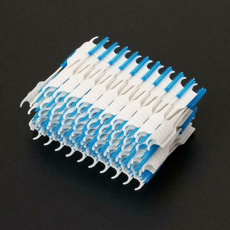 120pcs Double Floss Head Hygiene Dental Silicone Interdental Brush Toothpick