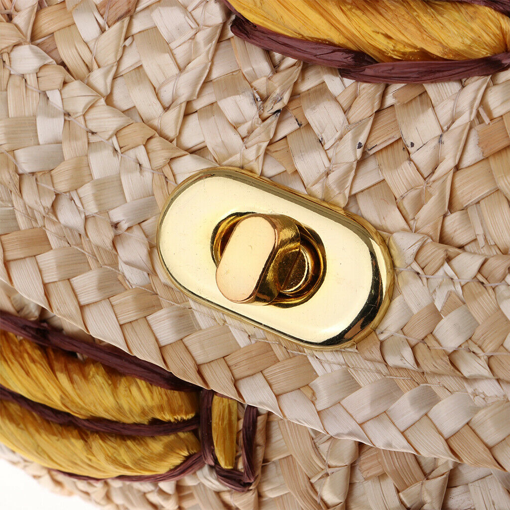 Rattan Straw Woman Tote Bags for Beach Sea Shopper Style 2
