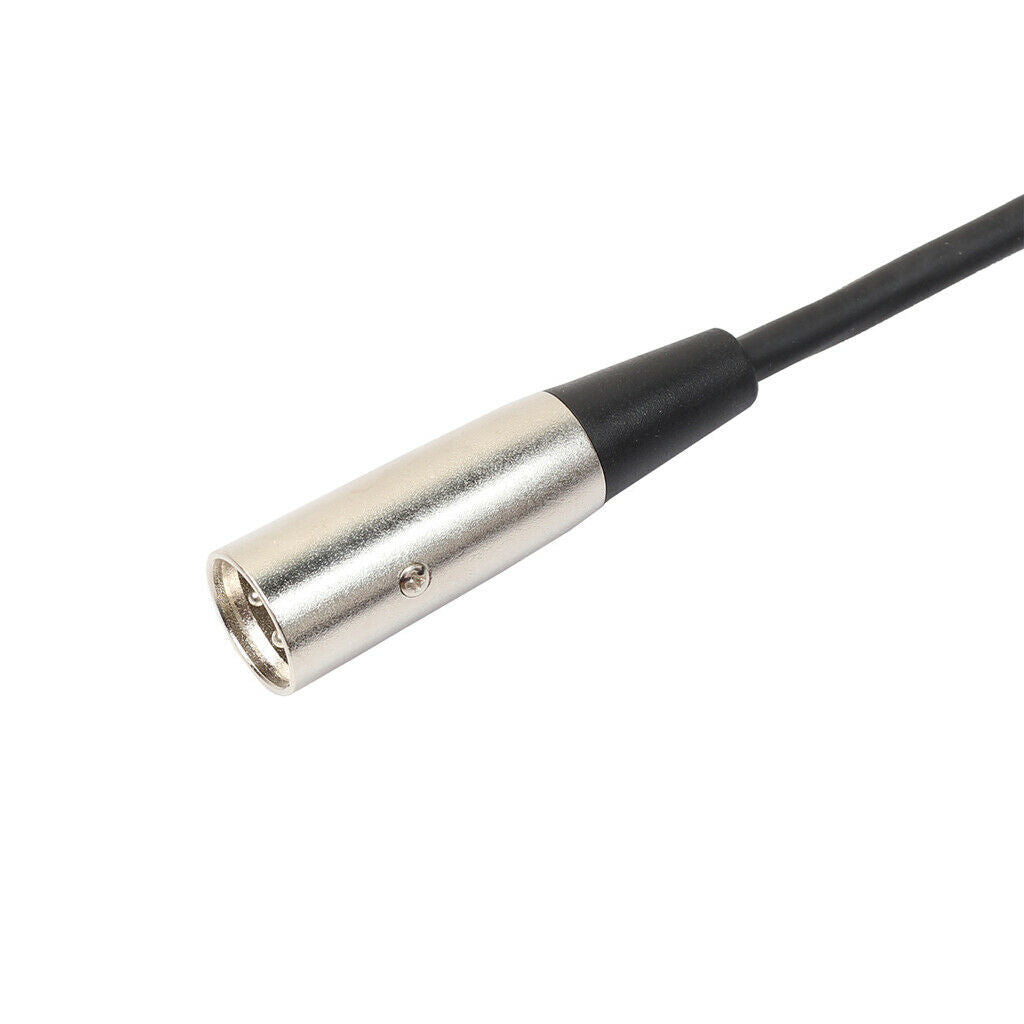2 Pack of XLR Male to 1/4 Inch TS Cables, XLR 3 Pin Male to Quarter inch 6.35mm