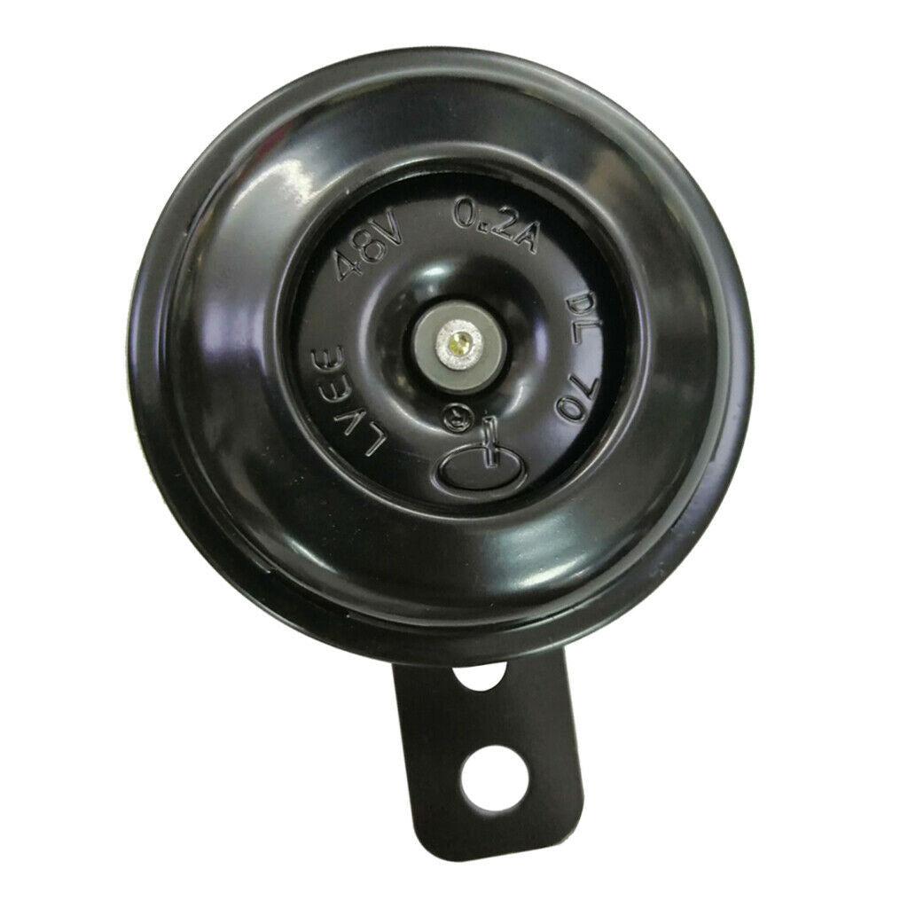 48V 0.2A Universal Super Loud Horn for Electric Bike Black Trumpet