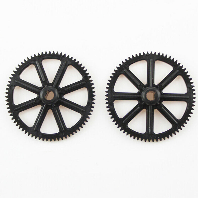 2pcs Main Gear Plastic Black for WLtoys XK K130 Spare Parts Replacement