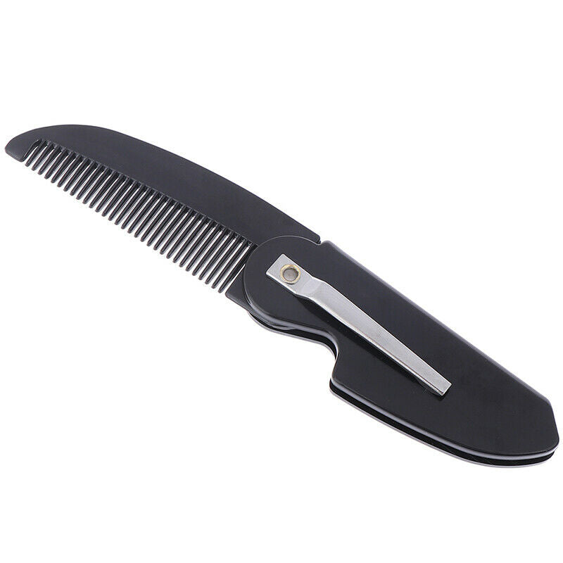 1Pc Portable Foldable Pocket Clip Hair Mustache Folding Beard Comb Stylin.l8