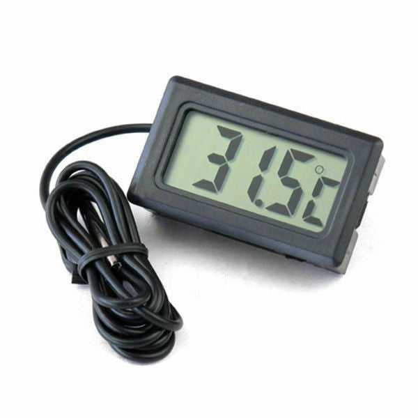 Digital LCD Car Fridge Reptile Incubator   Tank Meter Gauge Thermometer