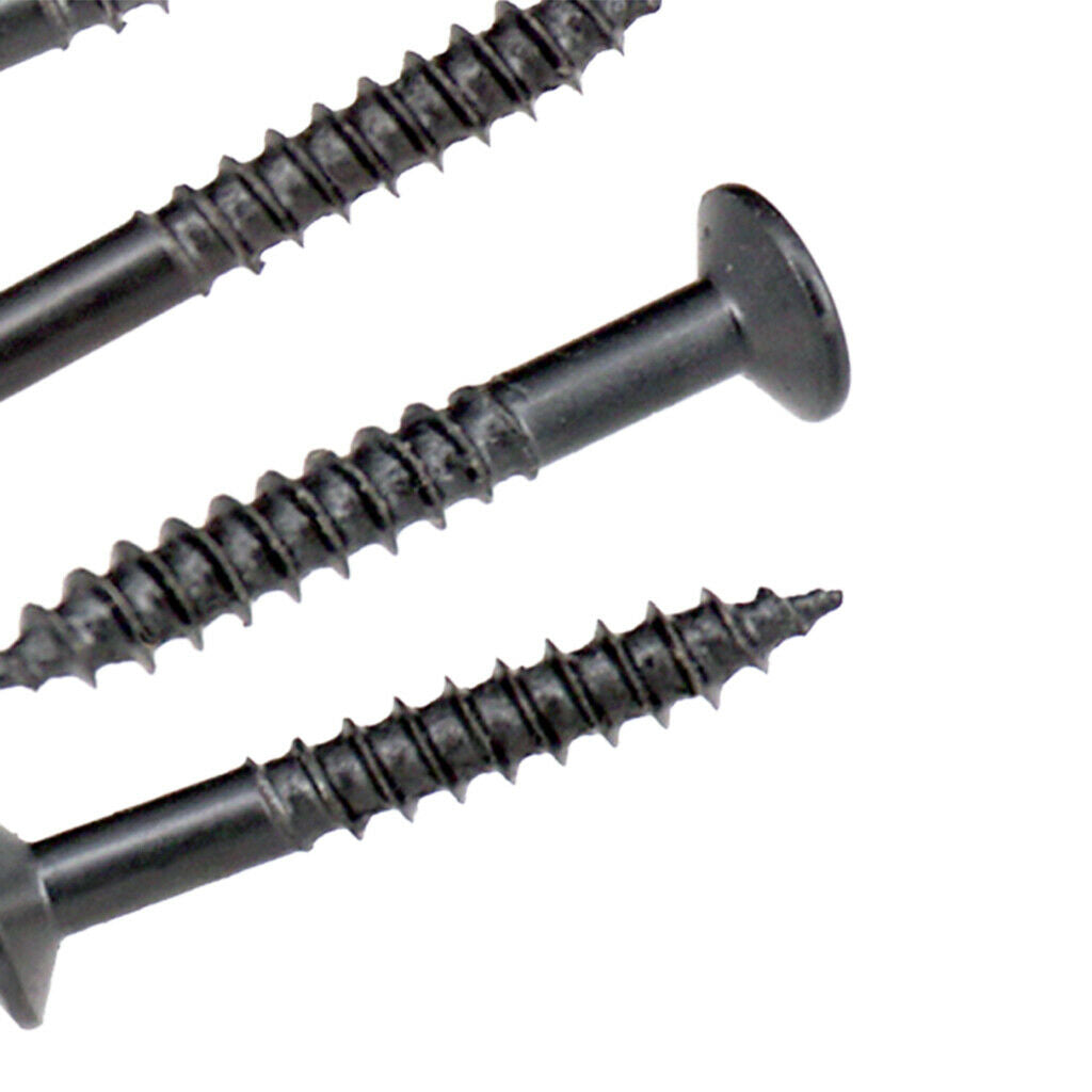 80x Humbucker Pickup Frame Mounting Screws Electric Guitar Accessory Black