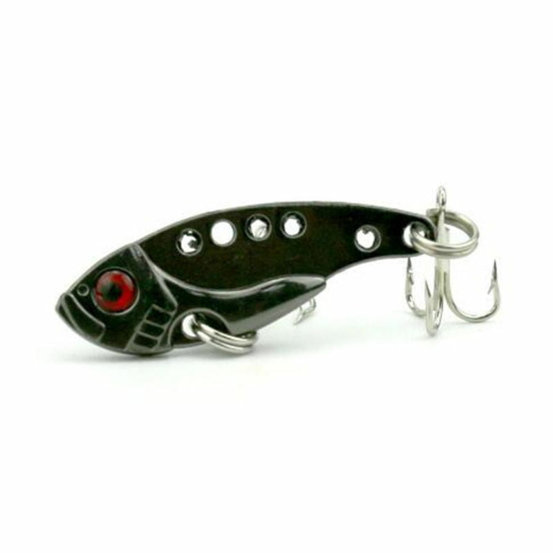 4pcs/set  Lots Fun Metal Fishing Lures Bass CrankBait Spoon Crank Bait Tackle