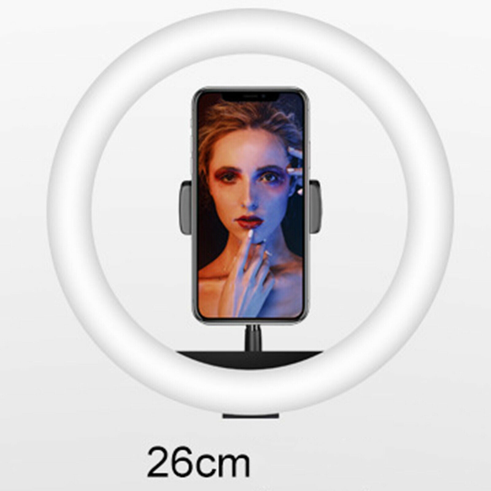 10inch LED Ring Dimmable Light with Tripod Stand Tabletop Makeup Ringlight