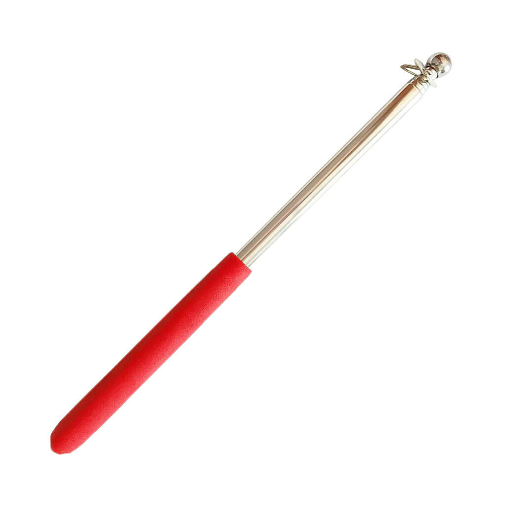 2 x Telescopic Stainless Steel Flagpole Banner Flagpole Guide Pole Length 1m