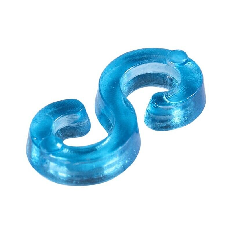 New Amazing Loom Bands Pack of 125 Colorful S-Clips V5H3