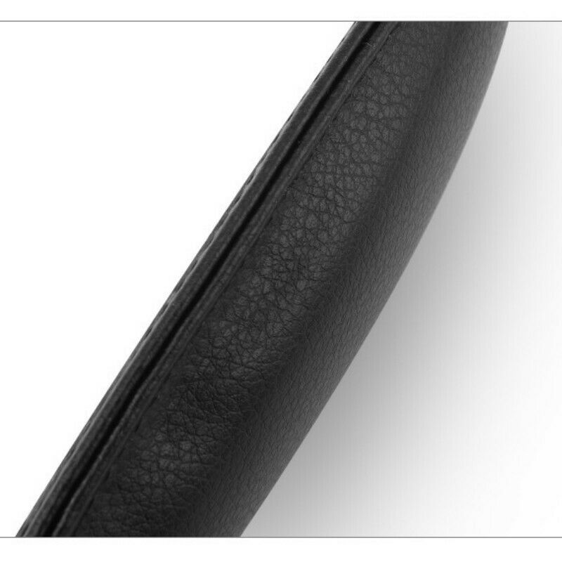 Universal Car Armrest Cushion Mat Elbow Leg Bolster Protective Pad Leather Black
