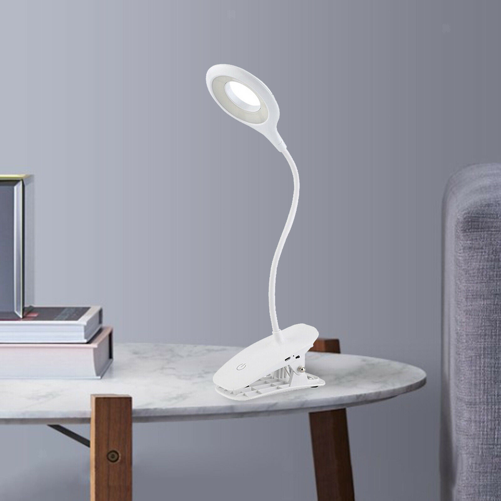 Reading Light Adjustable LED Touch Desk Table Bed Headboard Lamp 20LED